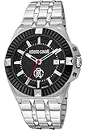 Roberto Cavalli Reloj Analógico para Hombre de Cuarzo con Correa en Acero Inoxidable RV1G181M0081