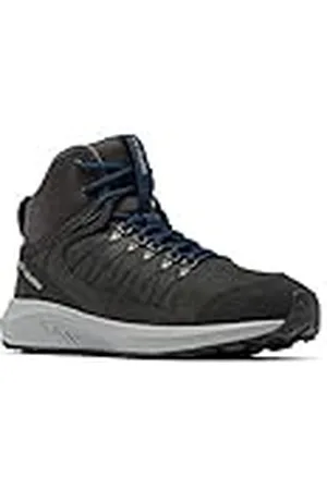 Columbia TRAILSTORM CREST MID WATERPROOF Botas Montaña De Senderismo Y Trekking impermeables Hombre , Negro (Shark x Admiral), 43.5 EU