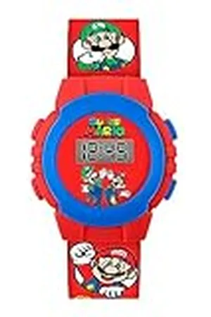Super Mario Reloj Digital para Chicos de Cuarzo con Correa en Plástico GSM4234