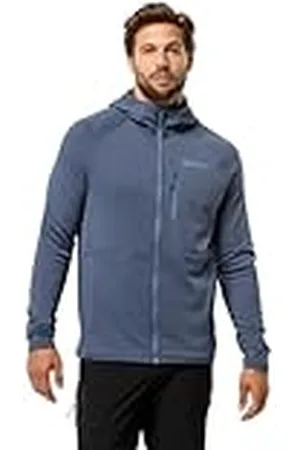 Jack Wolfskin Kolbenberg Hooded FZ M Chaqueta de Forro Polar, , L para Hombre