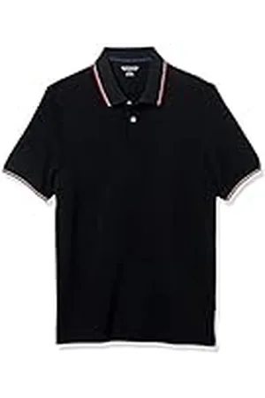 Amazon Polo de Piqué de Algodón de Ajuste Entallado Hombre, , S