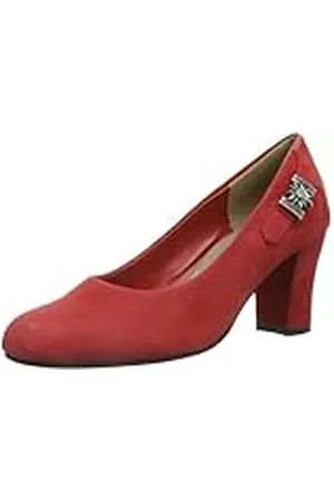 Hirschkogel by Andrea Conti By Andrea Conti 3597409 - Zapatos de tacón de Cuero para Mujer, Color Rojo, Talla 35