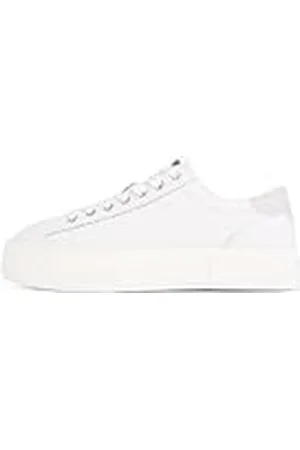 Tommy Hilfiger Flatform Sneaker Mujer Low Top, Blanco (Ecru), 38