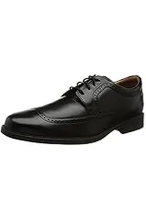 Clarks Whiddon Wing, Oxford Hombre, Negro (Black Leather 97), 44.5 EU