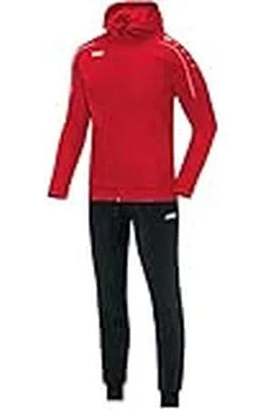 Jako Chándal para mujer de poliéster Classico con capucha, color , talla 46, 2 piezas, para deporte y uso diario, pantalones de chándal y chaqueta de entrenamiento