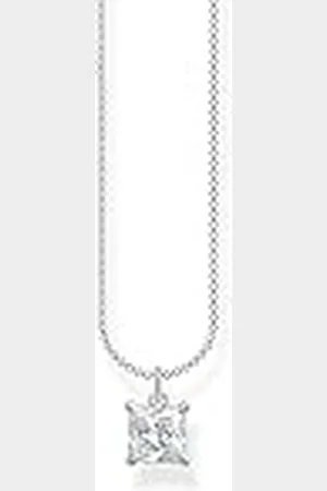 Thomas Sabo Collar con Piedra Blanca de Ley 925 KE2156-051-14-L45V, 40-45 cm