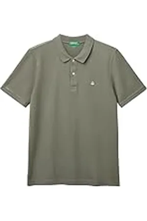 Benetton Maglia Polo M/M 3wg9u301z Camisa, , S para Hombre