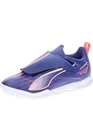 PUMA Ultra 5 Play V TT Jr, Soccer Shoe, Lapis Lazuli White-Sunset Glow, 32 EU