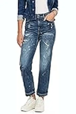 G-Star Para Mujer Jeans Tedie Ultra High Straight Ripped Edge Ankle, , 26W / 32L