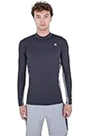 Hurley Canal Crossing Paddle Series LS Camisa de protección de Sarpullido, , M para Hombre