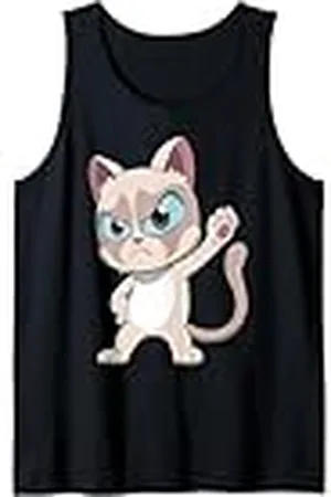 Grumpy Cat Estilo Anime Camiseta sin Mangas