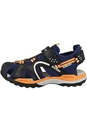 Geox J BOREALIS BOY, Sandalia para Niños, NAVY/ORANGE, 25 EU