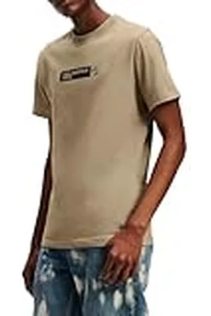 Karl Lagerfeld Slim Graphic tee Camiseta, Color Pardo, L Hombres