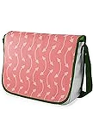 Bonamaison Bolso escolar de mensajero impreso digitalmente con correa caqui para estudiantes, bolsa cruzada, bolsa de mensajero, bolsa de hombro para la escuela, vuelta a la escuela, tamaño: 29 x 36