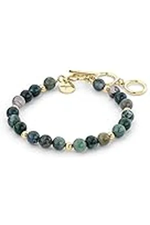 Tamaris Pulsera TJ-0358, 21, Acero inoxidable, Ágata de musgo