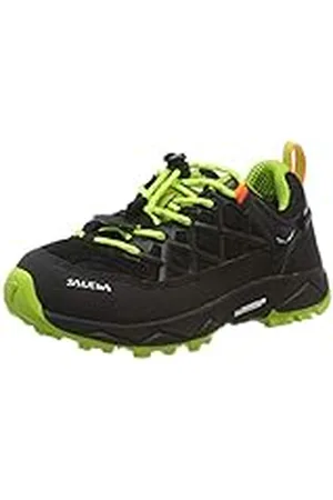 Salewa JR Wildfire Waterproof Zapatos de Senderismo, Black Out/Cactus, 36 EU