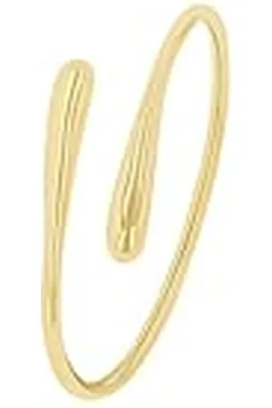 QS by s.Oliver Brazalete de acero inoxidable pulsera de las señoras, 6 cm, oro, Viene en caja de regalo de joyería, 2035797