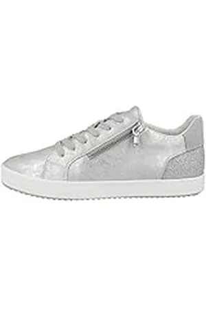 Geox D Blomiee A, Sneakers Mujer, Silver, 39 EU