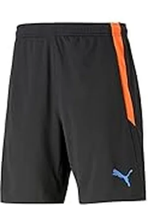PUMA Pantalones Cortos de Entrenamiento Teamliga 2 Jr (Bolsillos Abiertos) Punto, Unisex niños, Black-Blue Glimmer, 116