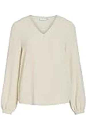 VILA Visurashil V-Neck L/S Top/R/Dfs Blusas, , 46 Mujeres