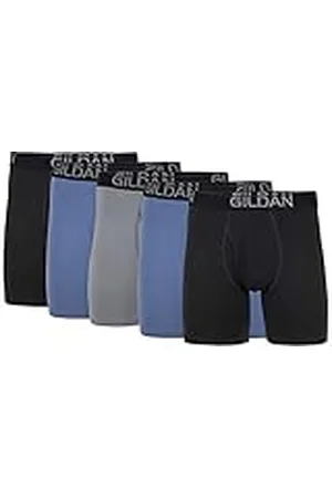 Gildan Cotton Stretch Leg Boxer Brief Ropa Interior de Hombres, , XXL (Pack de 5)