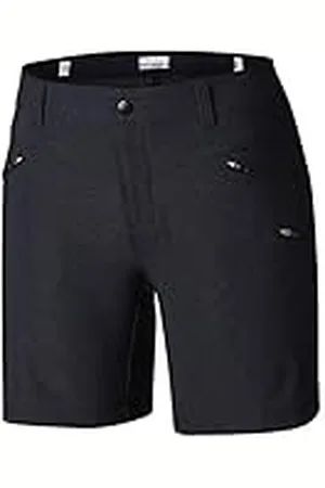 Columbia Peak to Point, Pantalones cortos de senderismo, Mujer, Negro (Black Denims Print), Talla W6/L6