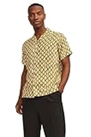 JACK & JONES Jprblulincoln Print Resort Shirt S/S Sn Camisa de Manga Corta, , XXL para Hombre