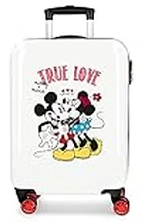 Disney Mickey True Love Maleta de cabina 38x55x20 cms Rígida ABS Cierre combinación 34L 2,6Kgs 4 Ruedas dobles Equipaje de Mano