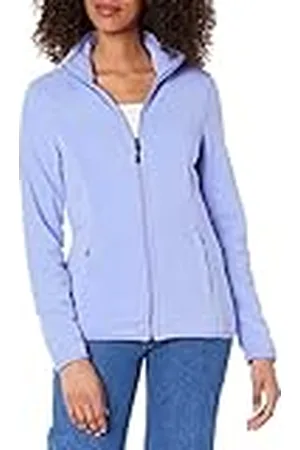 Amazon Chaqueta de forro polar suave con cremallera completa y corte clásico (disponible en tallas grandes) Mujer, , XL