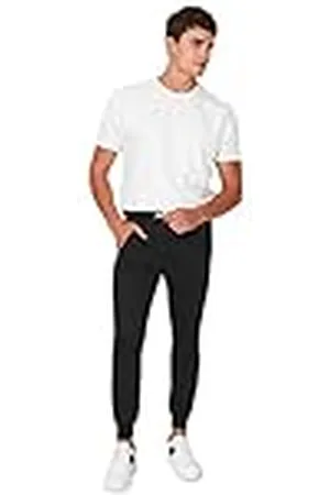 Trendyol Hombre Pantalones de chándal Regulares de Cintura Normal Deportivos, , XL