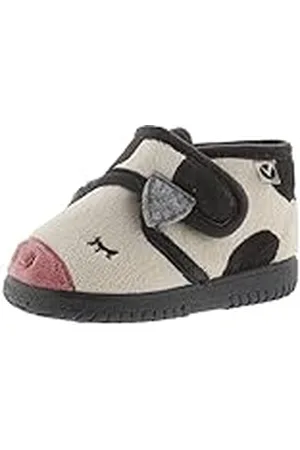 victoria Zapatillas de casa Unisex Ojalá Pelo Animalitos & Tira Adherente & Suela Al Tono 105119 para Niños 21