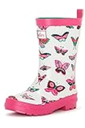 Hatley Regenstiefel Printed Wellington Rain Boot, Botas de Lluvia Bebé-Niñas, Schmetterlinge-Groovy Butterflies, 20 EU