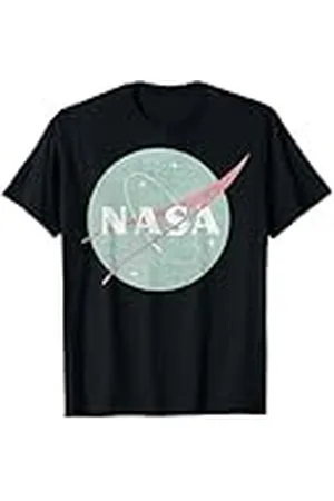 Nasa Logotipo de la Dusty Aqua Green Color Camiseta