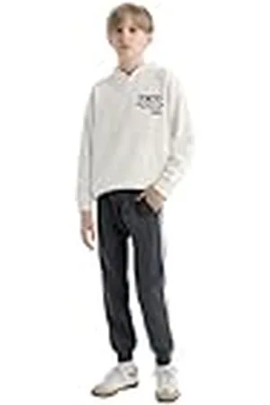 DeFacto Boy Regular Fit Gestrickte Jogger für Jungen Pantalones, , 7-8 años para Niños