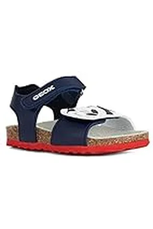 Geox B SANDAL CHALKI BOY, Sandalia para Bebé-Niños, NAVY/OPTIC WHITE, 21 EU