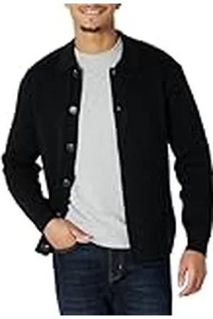 Amazon Jersey Tipo Cárdigan con Cuello y Corte Holgado Hombre, , XXL