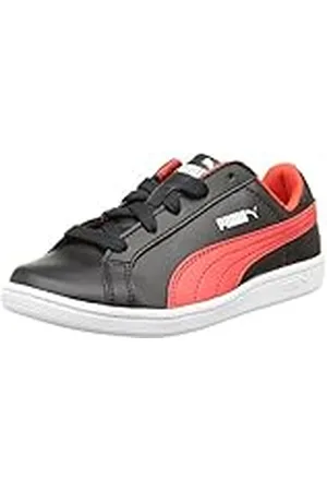PUMA Smash Fun L - Zapatillas de Deporte de Otra Piel Niños, Negro (Noir (Black/High Risk Red)), 31 EU