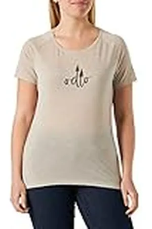 Odlo Mujer Camiseta de manga corta con estampado de logotipo de árbol ASCENT PERFORMANCE WOOL 130 GRAMM