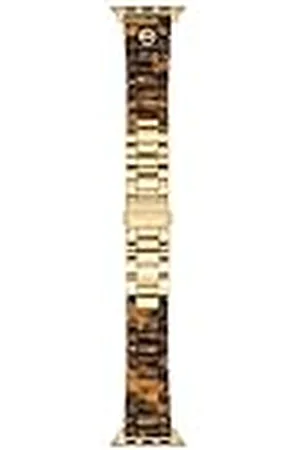 Michael Kors Pulsera compatible con Apple Watch, 38/40/41 mm 20 mm Acetato tortuga, MKS8040