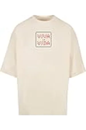 Merchcode Mp5000030-frida Kahlo-Pixels Viva La Vida Huge tee Camiseta, Arena Blanca, S Hombres