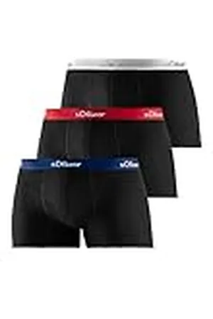 QS by s.Oliver Jh-34b_LS_1 Bóxer, , L (Pack de 3) para Hombre