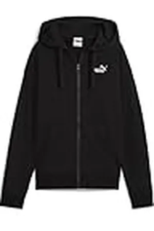 PUMA ESS Small No. 1 Logo Comfort Full-Zip Hoodie TR, Sudadera con Capucha Niñas, Black