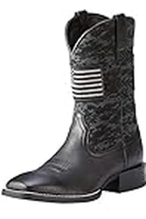 Ariat Sport Patriot Western Boot, Botas Vaqueras Hombre, Black, 42 EU