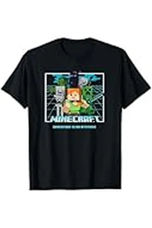 Minecraft Group Shot Action Pose Adventure Camiseta