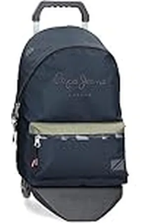 Pepe Jeans Cromwell Mochila Escolar con Carro 31x44x17,5 cms Poliéster 23,87L
