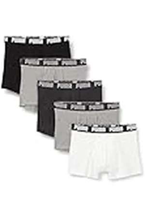 PUMA Boxer Hombre, Blanco/Gris/Black, XXL