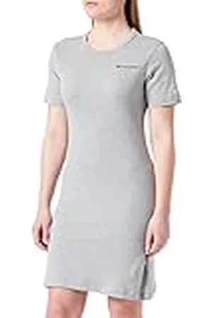 Champion Legacy American Classics W-Soft Cotton 1x1 Rib Small Logo Slim Vestido, , XL para Mujer