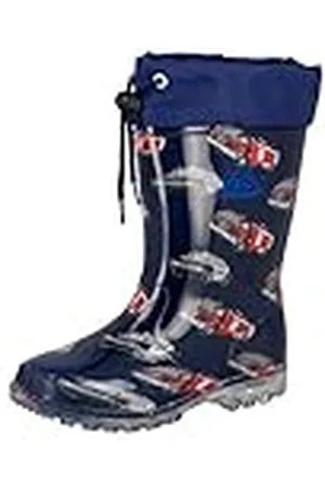 LICO Niños Powerlight W Blinky Botas de agua, Azul (Marine/Rot/Blau Marine/Rot/Blau), 34 EU