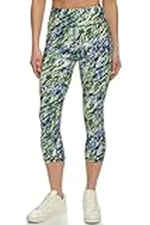 DKNY Printed High Waist Cropped 21 Inches Tight Leggings, , M Mujeres