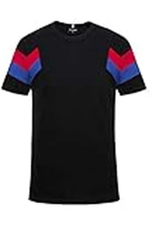 Le Coq Sportif Tri tee SS N°1 Camiseta de Manga Corta, Niños, Black, 6A